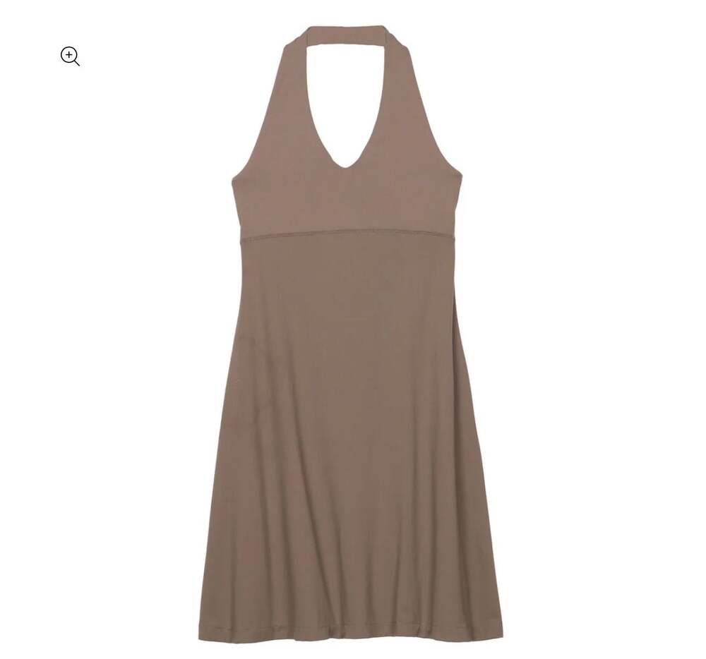 Patagonia Women's Morning Glory Dress Halter Midi Brown Size M